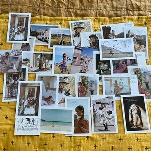 Lot of 27 Spell postcards. Collage.